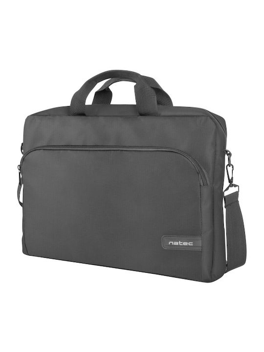Natec Wallaroo Αδιάβροχη Τσάντα Ώμου / Χειρός για Laptop 15.6" σε Μαύρο χρώμα