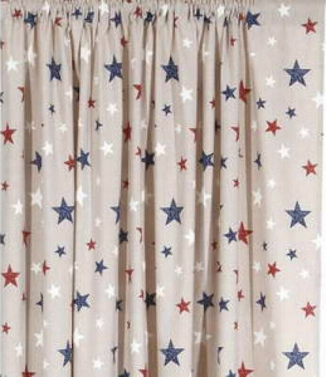 Viopros Kids Rod Pocket Curtain Sky Red 651734 140x270cm