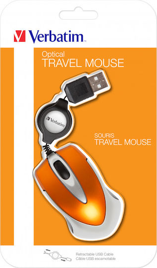 Verbatim Go Mini Verkabelt Mini Maus Orange