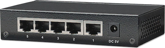 Intellinet 530378 Negestionat L2 Switch cu 5 Porturi Gigabit (1Gbps) Ethernet și 5 Porturi SFP