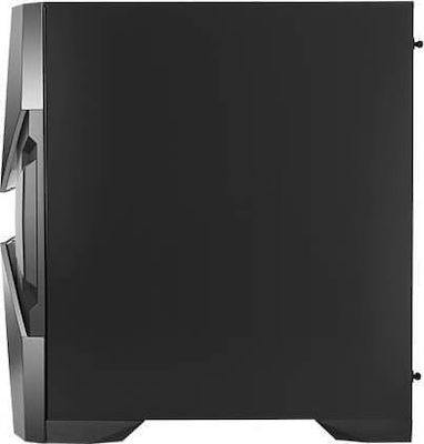 Antec DA601 Gaming Midi Tower Κουτί Υπολογιστή με Πλαϊνό Παράθυρο και RGB Φωτισμό Μαύρο