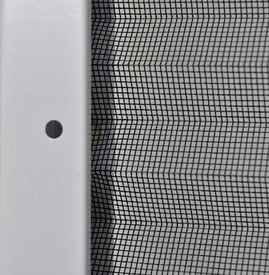 vidaXL Σίτα Παραθύρου Πλισέ από Fiberglass Λευκή με Πλαίσιο 80x60cm