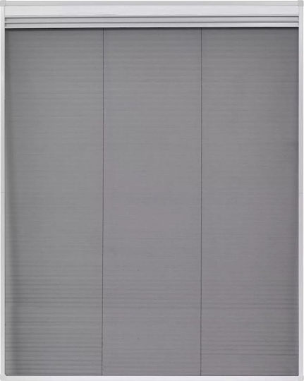 vidaXL Σίτα Παραθύρου Πλισέ από Fiberglass Λευκή με Πλαίσιο 100x80cm