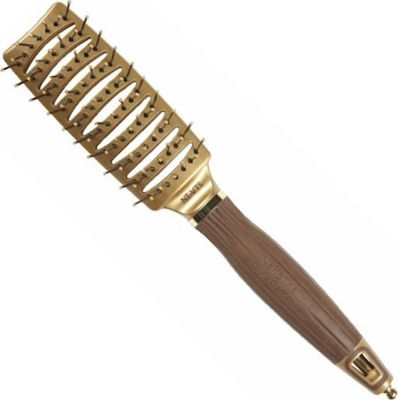 Olivia Garden Nanothermic C+ I Styler Brush Hair for Hair Styling Gold