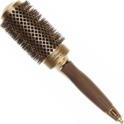 Olivia Garden Nanothermic C+ I Brush Hair for Straightening Gold 44mm