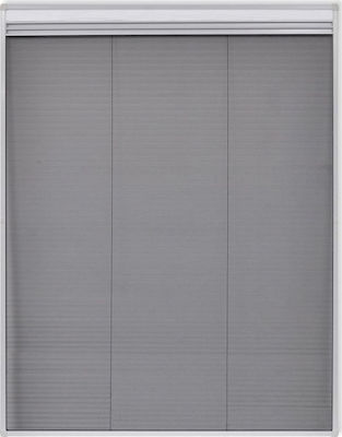 vidaXL Σίτα Παραθύρου Πλισέ Λευκή από Fiberglass 110x160cm 141132