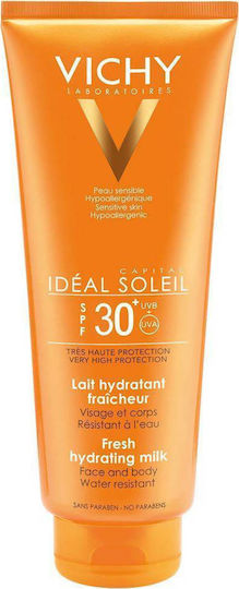 Vichy Capital Soleil Lapte Proaspăt Hidratant Cremă de Corp pentru Protecție Solară Rezistentă la Apă SPF30 300ml
