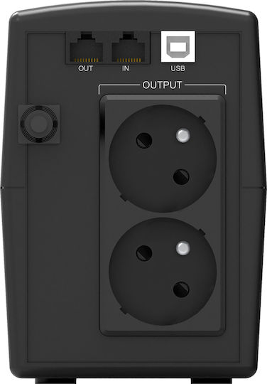 Powerwalker Basic VI 600 STL FR UPS Line-Interactive 600VA 360W με 2 Schuko Πρίζες