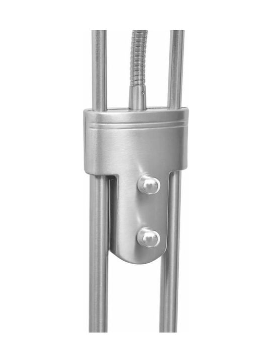 vidaXL LED Floor Lamp H180xW25cm. with Warm White Light 1620lm Silver
