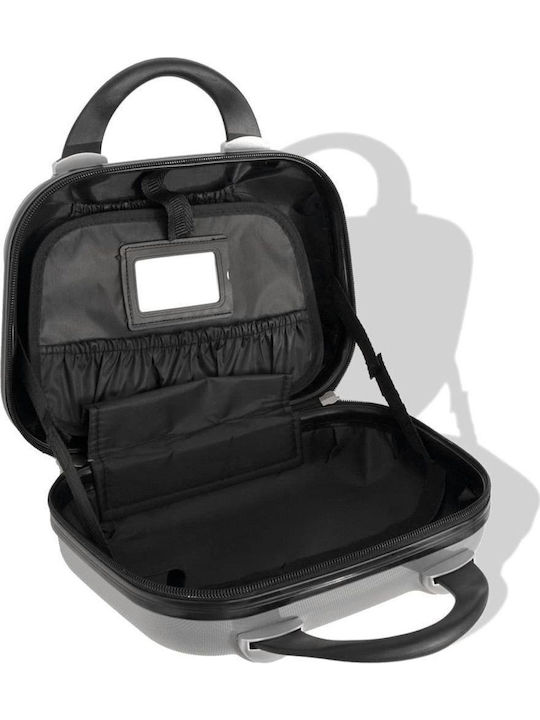 vidaXL Travel Suitcases Hard Silver Max Height 76cm with 4 Wheels Set of 4
