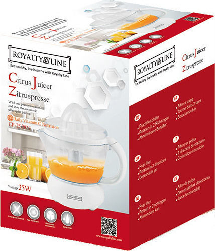 Royalty Line CP-25 Storcător electric 25W cu capacitate 700ml Alb