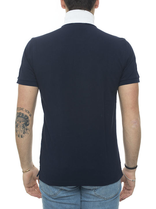 Gant Men's Short Sleeve Blouse Polo Navy Blue 2012034-433