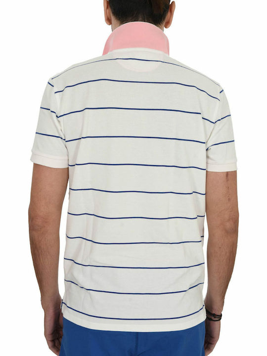 Gant Ανδρικό T-shirt Polo Λευκό