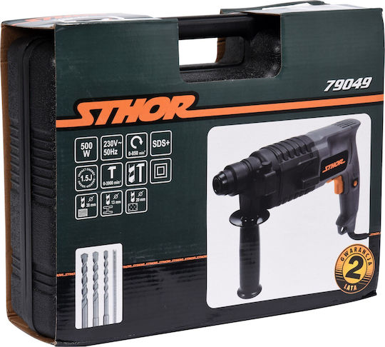 Sthor SDS Plus Impact Demolition Hammer Electric 500W with Chuck SDS Plus 79049