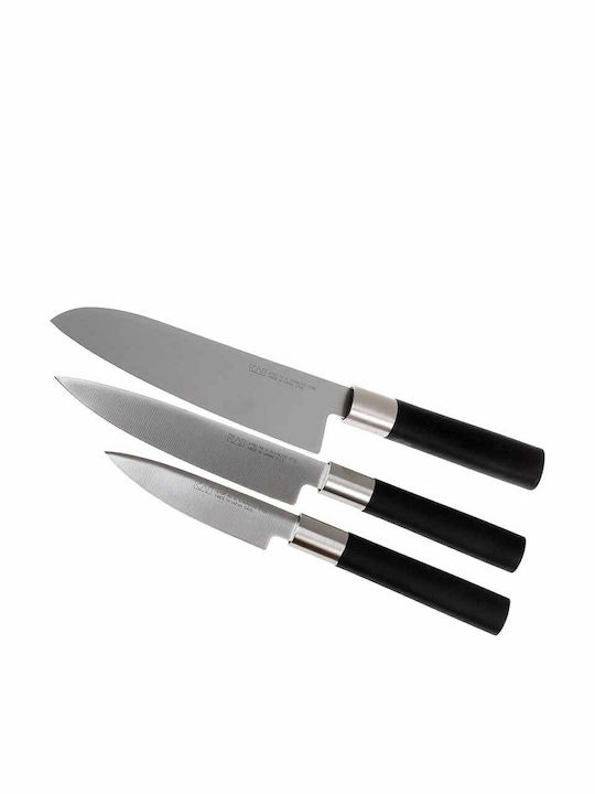 Kai Wasabi Black Σετ Μαχαίρια από Ανοξείδωτο Ατσάλι 3τμχ