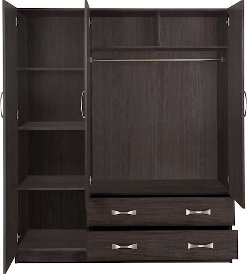 Dreifachtür Kleiderschrank Carly 150x55x180cm