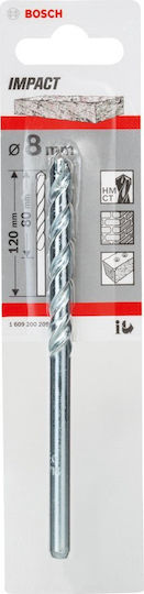 Bosch CYL-1 Masonry Diamond Drill with Cylindrical Shank for Masonry 8x80mm