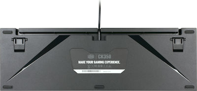 CoolerMaster CK350 Gaming Μηχανικό Πληκτρολόγιο με Outemu Brown διακόπτες και RGB φωτισμό (Αγγλικό US) Γκρι