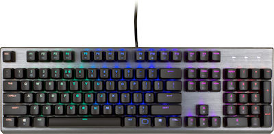 CoolerMaster CK350 Gaming Μηχανικό Πληκτρολόγιο με Outemu Brown διακόπτες και RGB φωτισμό (Αγγλικό US) Γκρι