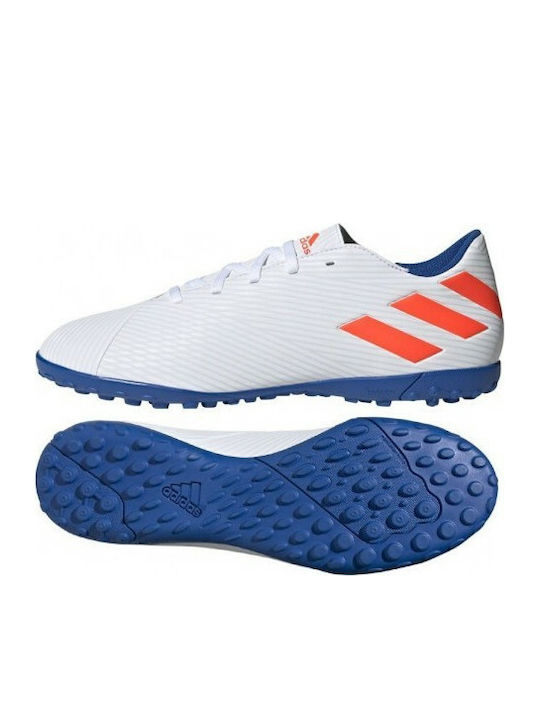 adidas Nemeziz Messi 19.4 TF Low Football Shoes TF with Molded Cleats White