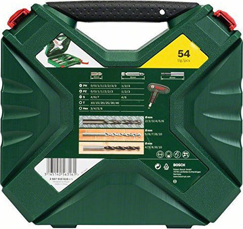 Bosch X-Line Set of 54 Drills HSS for Metal και Wood
