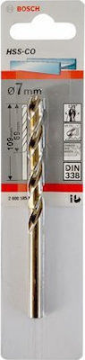 Bosch Drill HSS with Cylindrical Shank for Metal 7x69mm