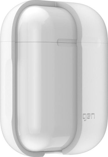 Spigen Silicone Case Case Silicone with Hook in White color for Apple AirPods 1 / AirPods 2