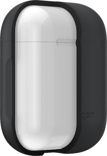 Spigen Silicone Case Case Silicone with Hook Charcoal for Apple AirPods 1 / AirPods 2