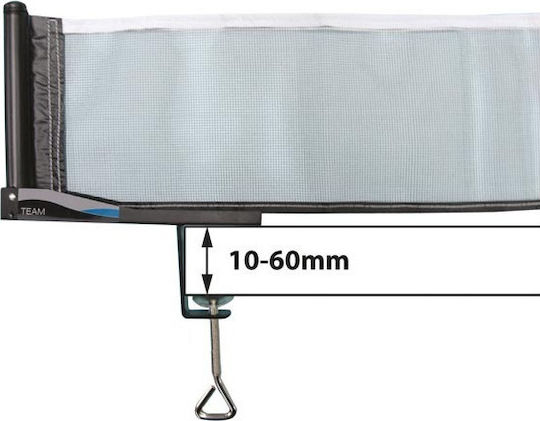Donic Table Tennis Net Set Team Φιλέ για Ping Pong σε Μαύρο χρώμα 808311