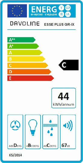 Davoline Esse Plus Glisantă Hotă 60cm Inox