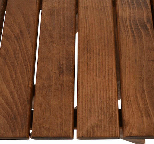 Holztisch Catering für Kleine Außenbereiche Zusammenklappbar Límnos 70x70x75cm