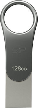 Silicon Power Mobile C80 128GB USB 3.1 Stick με σύνδεση USB-C Γκρι