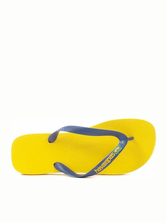 Brasil Logo Men's Flip Flops Blue