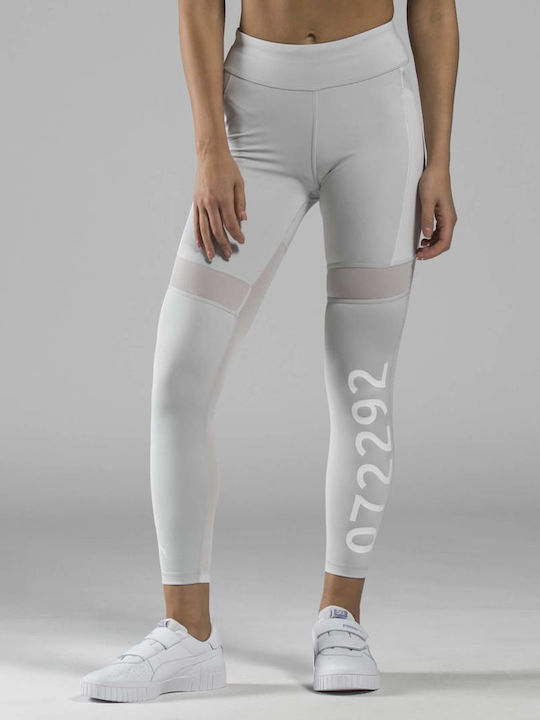 X Selena Gomez Schulung Frauen Gekürzt Leggings Hochgeschnitten Weiß