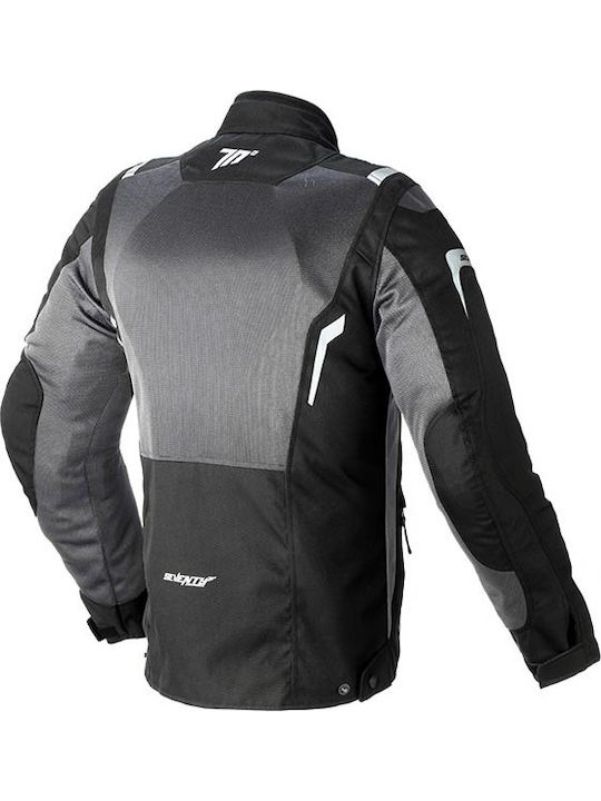 Seventy Degrees SD-JT44 Sommer Herren Motorradjacke Wasserdicht Schwarz