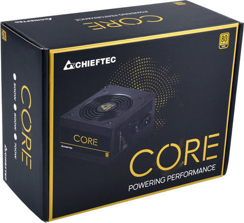 Chieftec 600W Negru Sursă de Alimentare Calculator Complet cu fir 80 Plus Gold (BBS-600S)