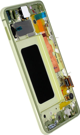Samsung Screen with Touch Mechanism and Frame for Galaxy S10e (Yellow)