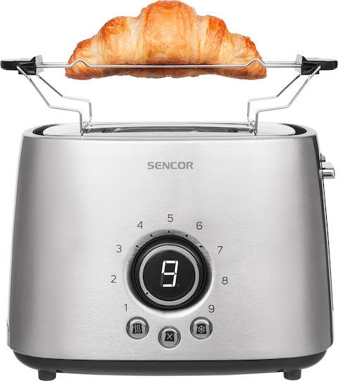 Sencor Φρυγανιέρα 2 Θέσεων 1000W Inox