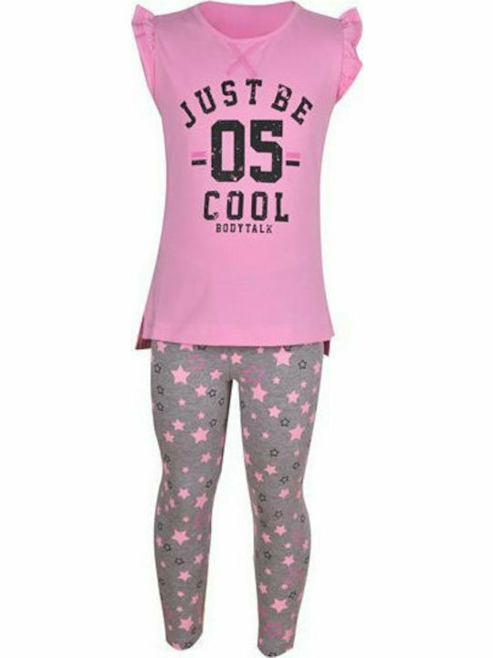 BodyTalk Kinder Set mit Leggings Sommer 2Stück Rosa