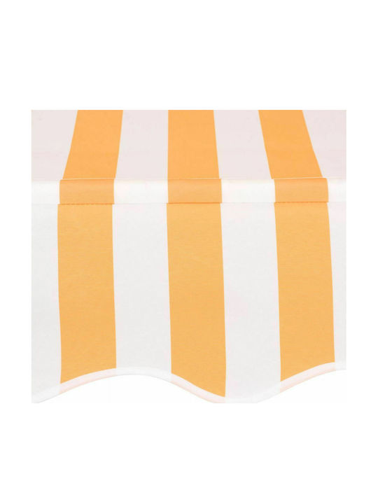 vidaXL Terrace Freestanding Tent Yellow / White 1.5x1.2cm