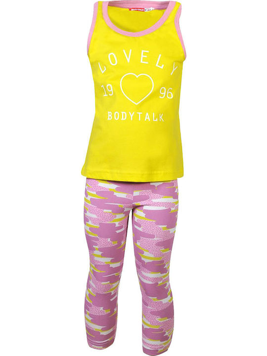 BodyTalk Kinder Set mit Leggings Sommer 2Stück Gelb