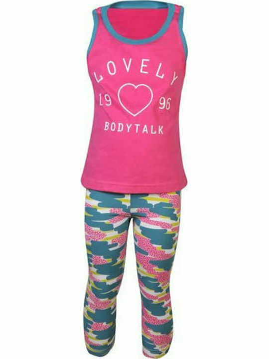 BodyTalk Kinder Set mit Leggings Sommer 2Stück Fuchsie