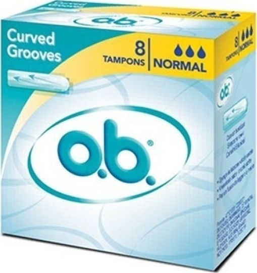 O.B. ProComfort Curved Grooves Tampons for Normal Flow 8pcs