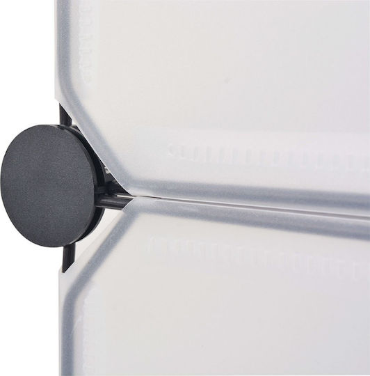 vidaXL Plastik Schuhaufbewahrungsbox in Weiß 47x37x172cm