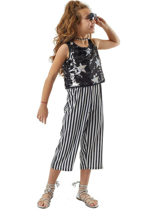 Εβίτα Kids Fabric Jumpsuit Black