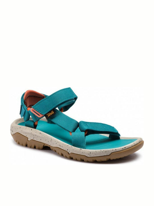 Teva Hurricane Damen Flache Sandalen in Türkis Farbe