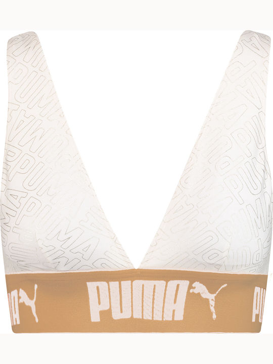 PUMA Radical Logo Γυναικείο Αθλητικό Μπουστάκι Λευκό