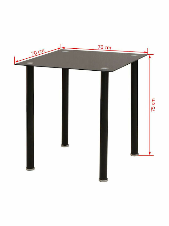 Τραπέζι Κουζίνας με 4 Καρέκλες 70x70εκ.