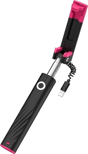Hoco K8 Selfie Stick with 3.5mm Cable Black HOC-K8i-BK