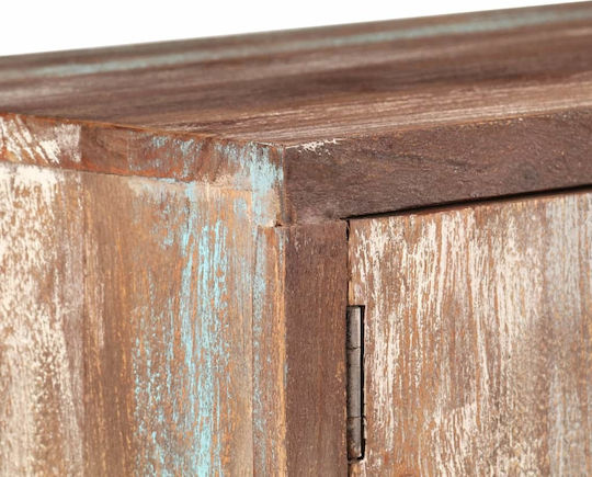 TV Stand from Solid Wood Multicolour L118xW30xH40cm